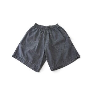 Vintage 90s Bleu Ice Women's M Black Stonewashed Cotton Shorts Made in USA